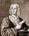 Engraved portrait of Antonio Vivaldi (1725)