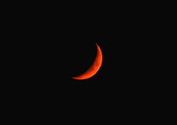 Blood crescent Moon