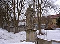 Figur der heiligen Maria von der Unbefleckten Empfängnis auf der Steinbrücke in Bělá nad Radbuzou