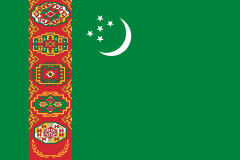 Flaga Turkmenistanu