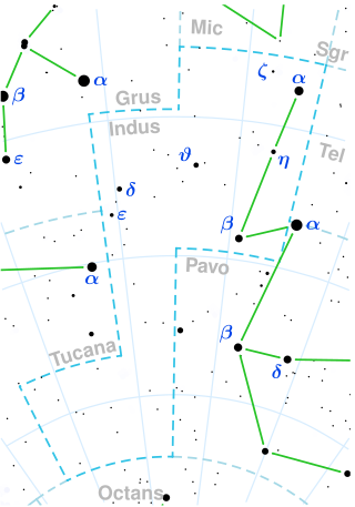 <span class="mw-page-title-main">Epsilon Indi</span> Star system in the constellation of Indus