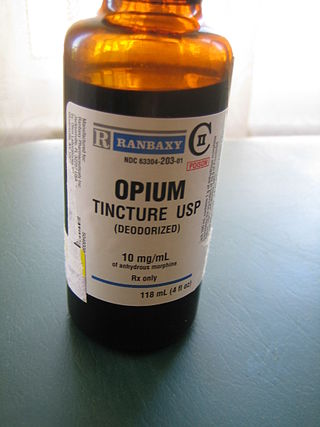 <span class="mw-page-title-main">Laudanum</span> Tincture of opium