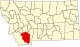 State map highlighting Madison County