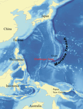 <span class="mw-page-title-main">Mariana Trench</span> Deepest oceanic trench on Earth