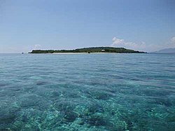 Menjangan Island, from the west Menjangan from west.jpg