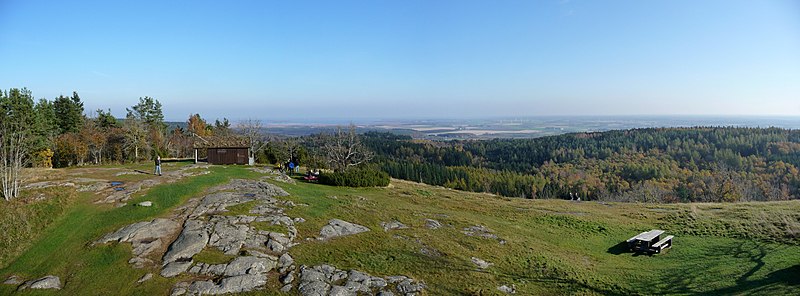 Panoramabild tagen från Hjässan i oktober 2011.