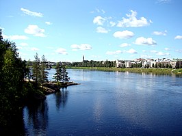 De Kemijoki in Rovaniemi