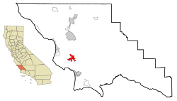 Location in San Luis Obispo County and the state of California