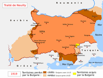 carte de la Bulgarie