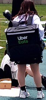 <span class="mw-page-title-main">Food delivery</span> Courier service in which food is delivered to a customer