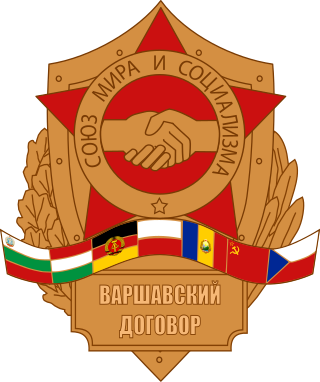 <span class="mw-page-title-main">Warsaw Pact</span> International military alliance of Eastern European states (1955–1991)