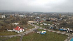 View of the center of the village in 2019