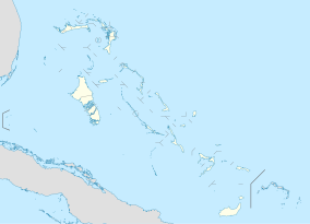 Map showing the location of Conception Island National Park