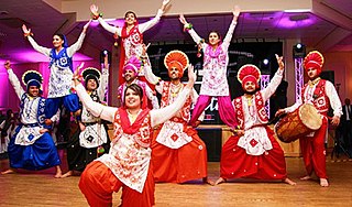 <span class="mw-page-title-main">Bhangra (dance)</span> Folk dance originating from the Punjab