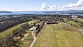 Aerial view of the estate in 2018