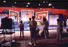 Set of Family Double Dare at Nickelodeon Studios, 1990 Com02790.jpg