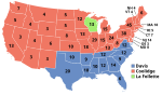 Electoral map, 1924 election