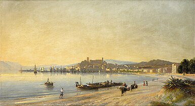 Vue du Suquet, Adolphe Fioupou, veduta, 1860.