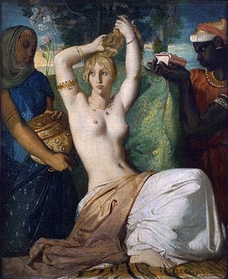 <i>The Toilette of Esther</i> Painting by Théodore Chassériau