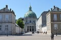 The Marble Church seen from Bredgade along Frederiksgade