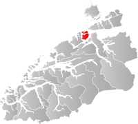 Kart som viser Kristiansund kommune.