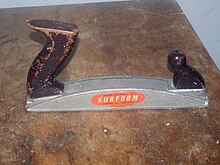 An early Surform tool made by Simmonds Aerocessories Ltd. Simmonds Surform.JPG