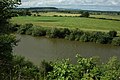 View from above Wainlode Cliff overlooking Hasfield Ham