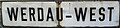 Bahnhofsschild Werdau-West