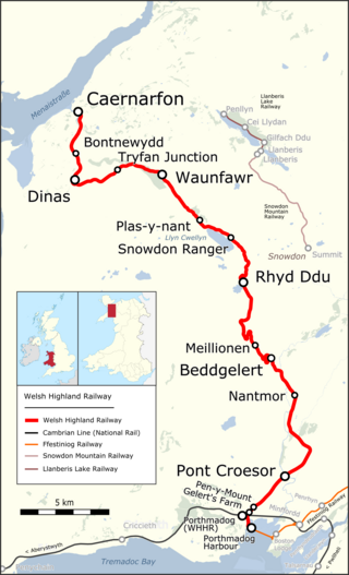 <span class="mw-page-title-main">Welsh Highland Railway</span> Heritage railway in the Welsh county of Gwynedd