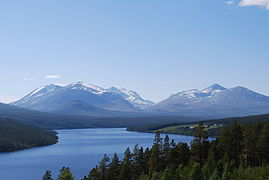 La serralada de Rondeslottet, al Parc Nacional de Rondane.