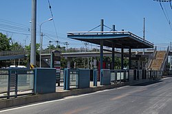 Heyinongchang Station within the subdistrict, 2018