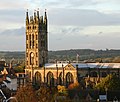 Collegiate Church of St Mary, the parish church of Warwick and one of the largest churches in Warwickshire