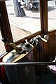 Driver's cab of an old tramcar in Dalian