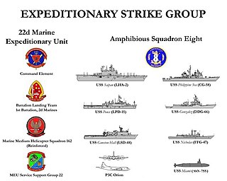 <span class="mw-page-title-main">Expeditionary strike group</span> Organizational unit within the US Navy