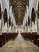 View up the nave and sanctuary