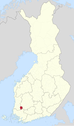 Location of Huittinen in Finland