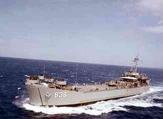 USS <i>Holmes County</i> US Navy tank landing ship during World War II