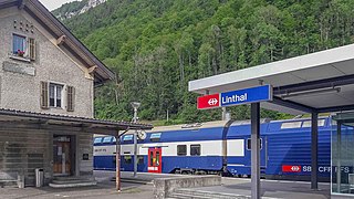 <span class="mw-page-title-main">Linthal railway station</span> Railway station in Switzerland