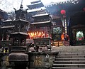 A pavilion of the Shangqing Temple (Taoist) in Qingchengshan, Chengdu.