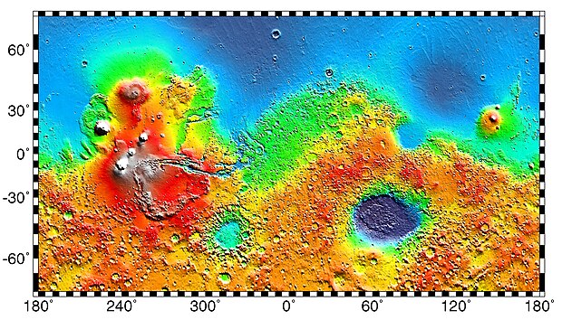 Mars'ın haritası