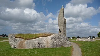 Le menhir.