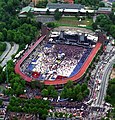 Stockholm Stadion with audience from above before a concert, 1995