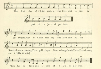 "[A]s sung by the Allens at the Homestead, Castle Hill, Medfield, Massachusetts, 1899"[80]