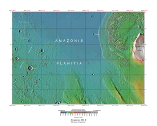 <span class="mw-page-title-main">Amazonis quadrangle</span> Map of Mars