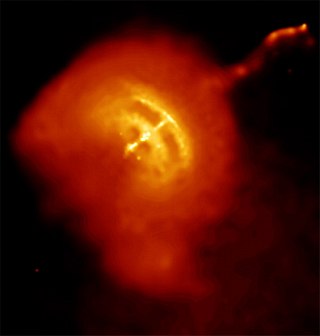 <span class="mw-page-title-main">Pulsar wind nebula</span> Nebula powered by the pulsar wind of a pulsar