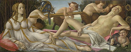 Botticelli, Venus and Mars.