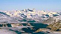 Southeast aspect of Tanada Peak centered on skyline