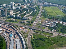 MKAD interchange with Profsoyuznaya street