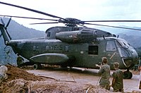 CH-53A from HMH-462 atop a mountain side base in Vietnam, July 1969 DM-ST-84-02421.jpg