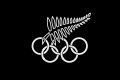 Flag of the New Zealand Olympic and Commonwealth Games Association used in the 1980 Summer Olympics